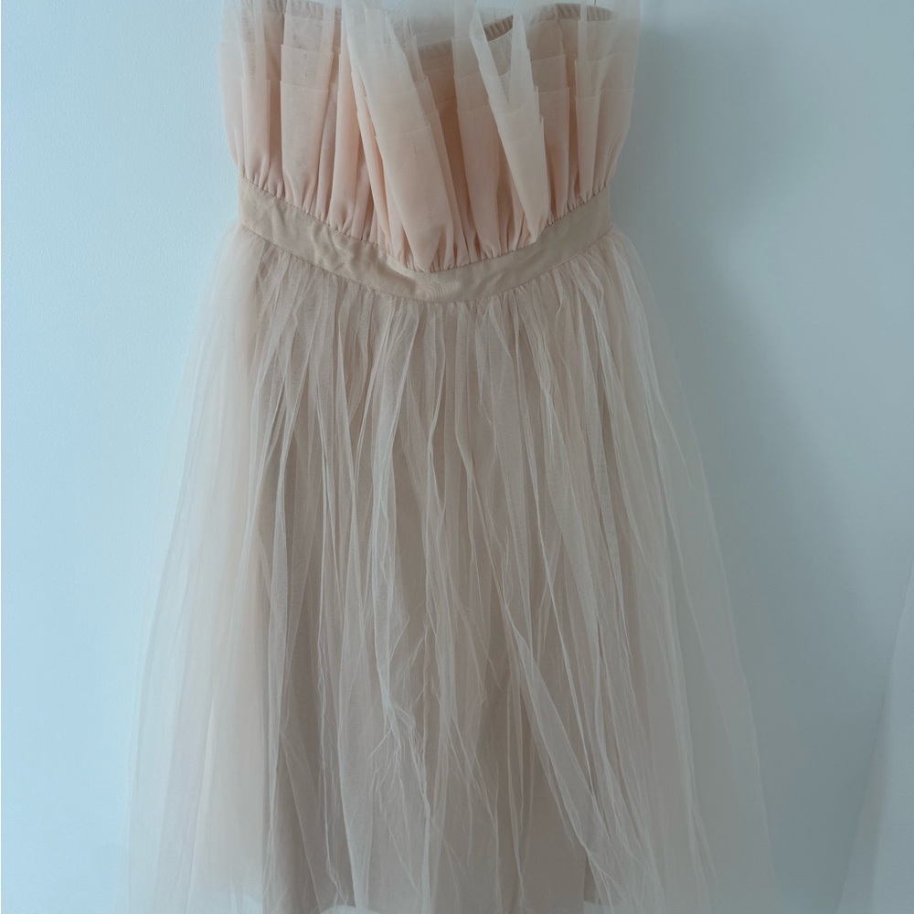 Karen Millen Cream Tulle Midi Dress - Picture 2 of 3
